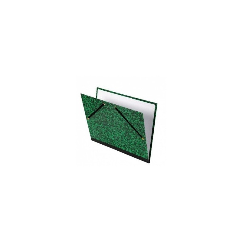 Material Bellas Artes - papel - Carpeta dibujo 37x52 cm., Verde con cintas | totenart.com