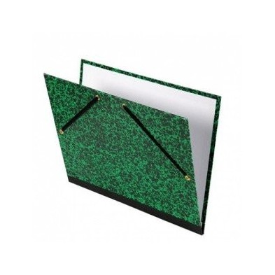Material Bellas Artes - papel - Carpeta dibujo 37x52 cm., Verde con cintas | totenart.com