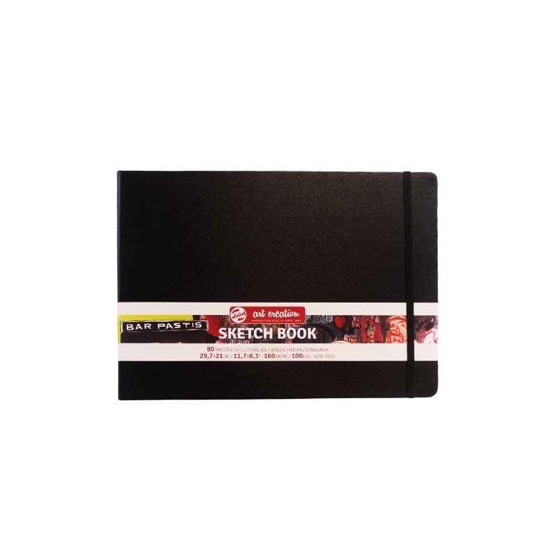Material Bellas Artes - dibujo - Bloc ArtCreation de esbozo, A4, banda elastica, 80 h, 140 gr. | totenart.com