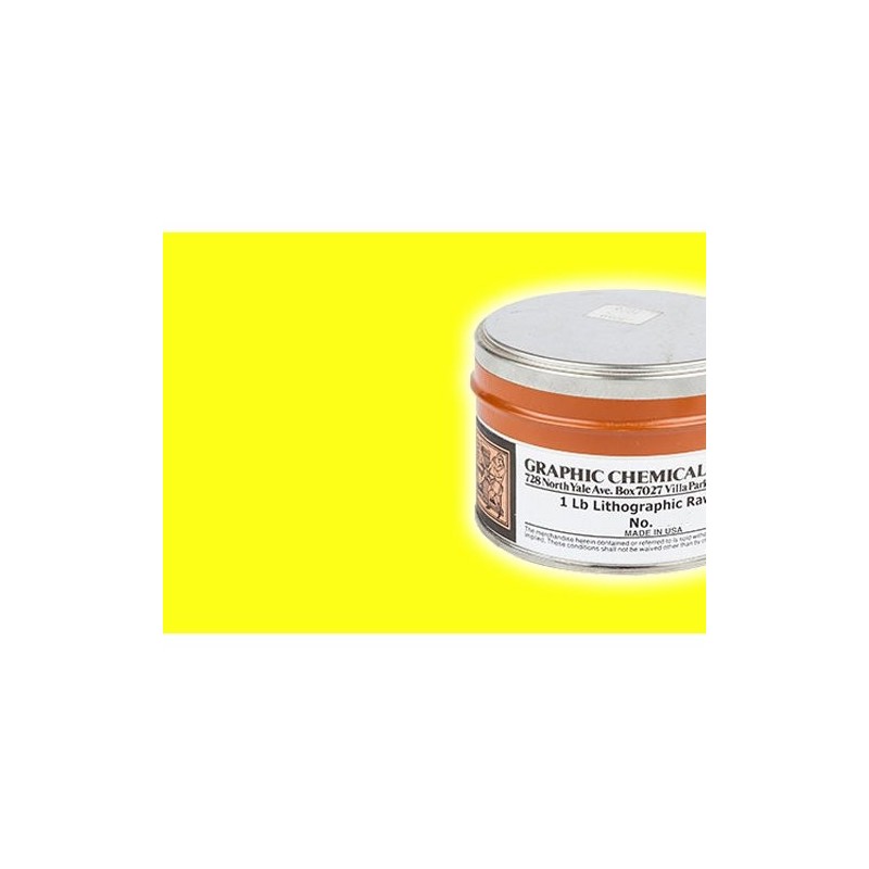 Tinta Litog Graphic Chemical, Amarillo Limon, lata 450 ml.
