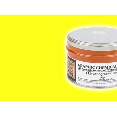 Tinta Litog Graphic Chemical, Amarillo Limon, lata 450 ml.