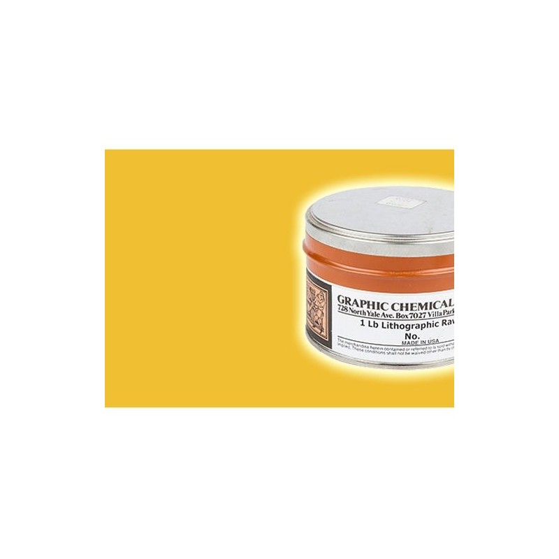 Tinta Litog Graphic Chemical, Amarillo Oro, lata 450 ml.