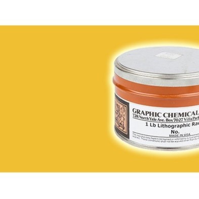 Tinta Litog Graphic Chemical, Amarillo Oro, lata 450 ml.