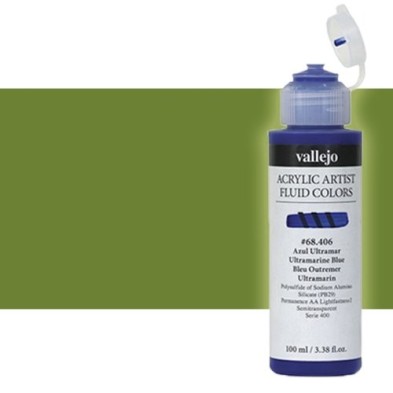 Material Bellas Artes - Pintura - Acrílico Fluido Vallejo 429, verde oro, 100 ml. * | totenart.com