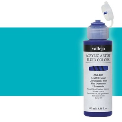 Material Bellas Artes - Pintura - Acrílico Fluido Vallejo 426, azul verdoso, 100 ml. * | totenart.com