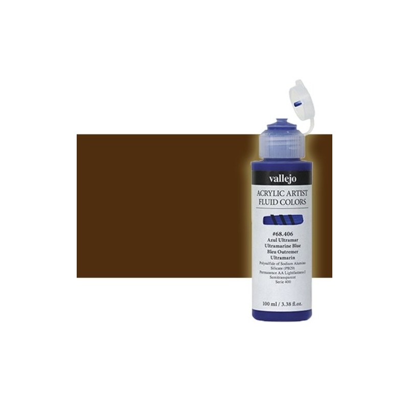 Material Bellas Artes - Pintura - Acrílico Fluido Vallejo 308, sombra natural, 100 ml. * | totenart.com