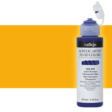 Material Bellas Artes - Pintura - Acrílico Fluido Vallejo 414, naranja transparente, 100 ml. * | totenart.com
