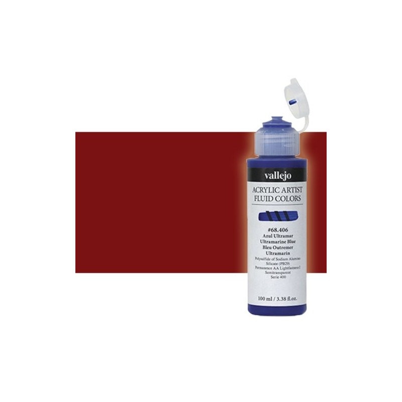 Material Bellas Artes - Pintura - Acrílico Fluido Vallejo 306, rojo de marte, 100 ml. * | totenart.com