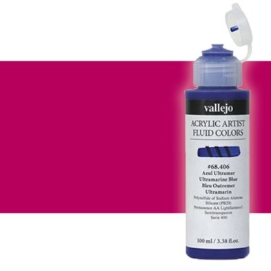 Material Bellas Artes - Pintura - Acrílico Fluido Vallejo 606, rojo quinacridona magenta, 100 ml. * | totenart.com