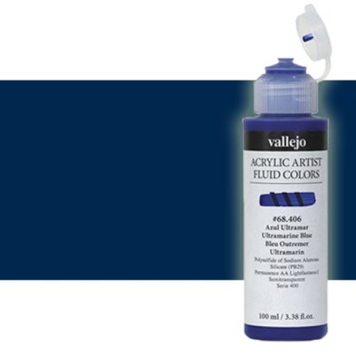 Material Bellas Artes - Pintura - Acrílico Fluido Vallejo 405, azul de prusia (tono), 100 ml. * | totenart.com