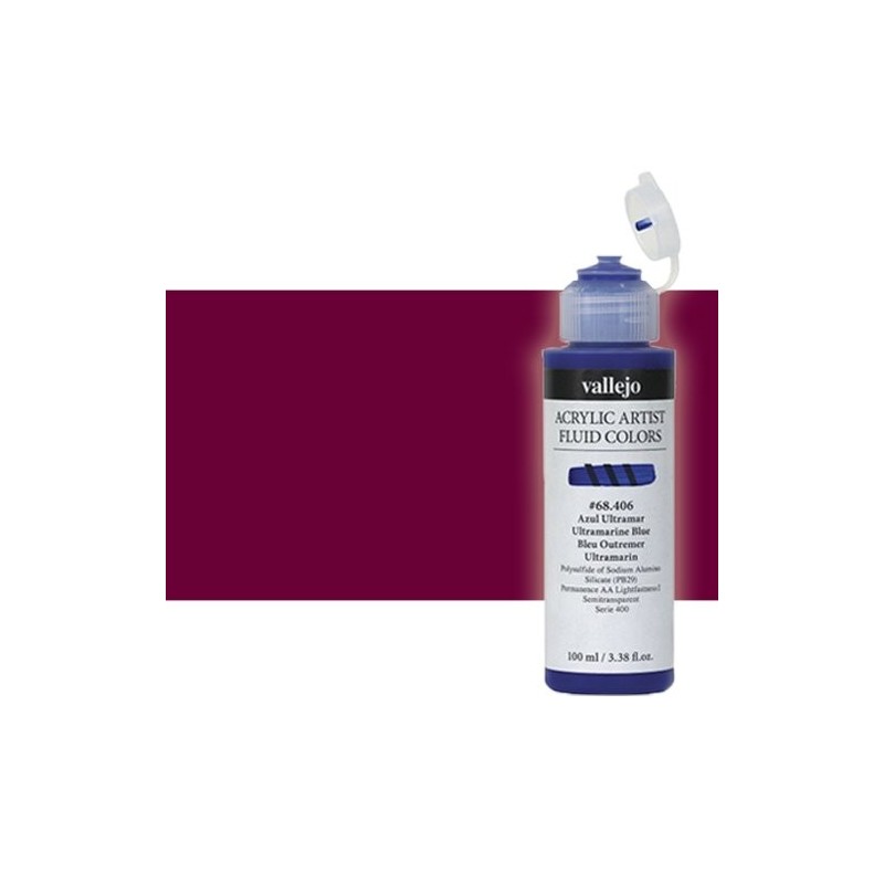 Material Bellas Artes - Pintura - Acrílico Fluido Vallejo 810, violeta de quinacridona, 100 ml. * | totenart.com