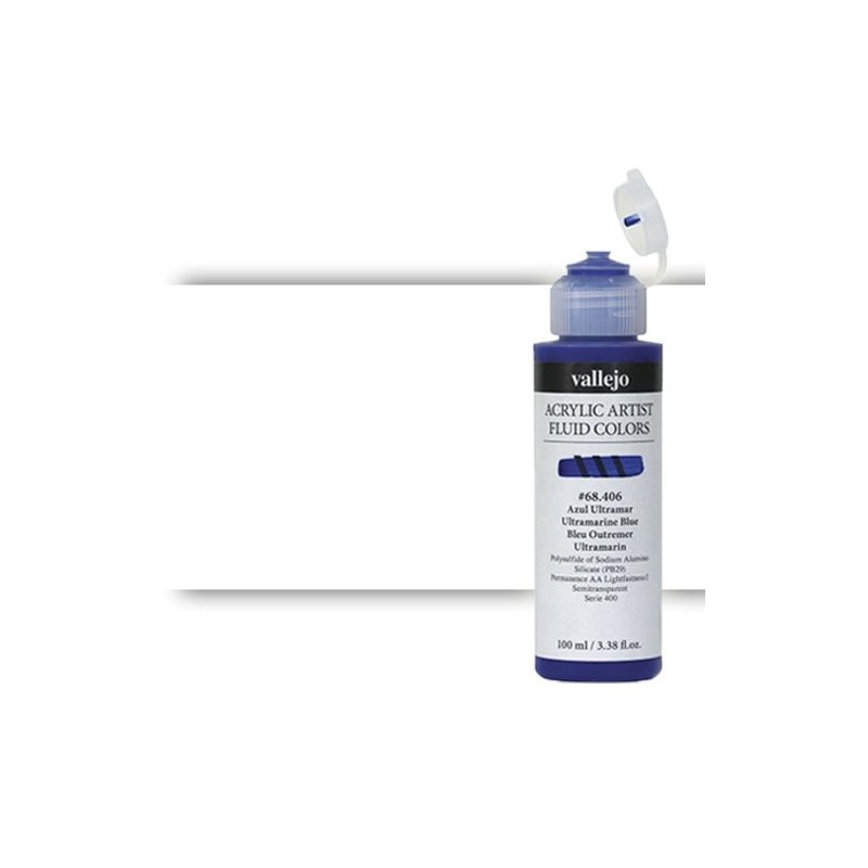 Material Bellas Artes - Pintura - Acrílico Fluido Vallejo 303, blanco titanio rutilo, 100 ml. * | totenart.com