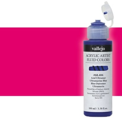 Material Bellas Artes - Pintura - Acrílico Fluido Vallejo 620, rosa fluorescente, 100 ml. * | totenart.com