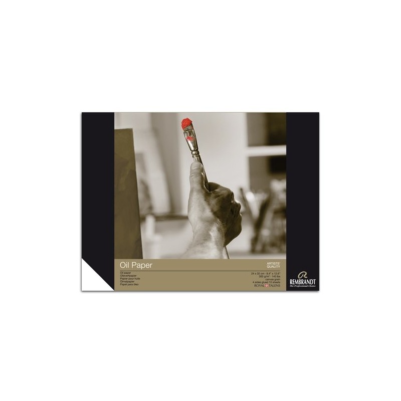 Material Bellas Artes – pintura-y-dibujo - Bloc Óleo Rembrandt 300 gr, 24x32, 10 hojas, grano lienzo | totenart.com