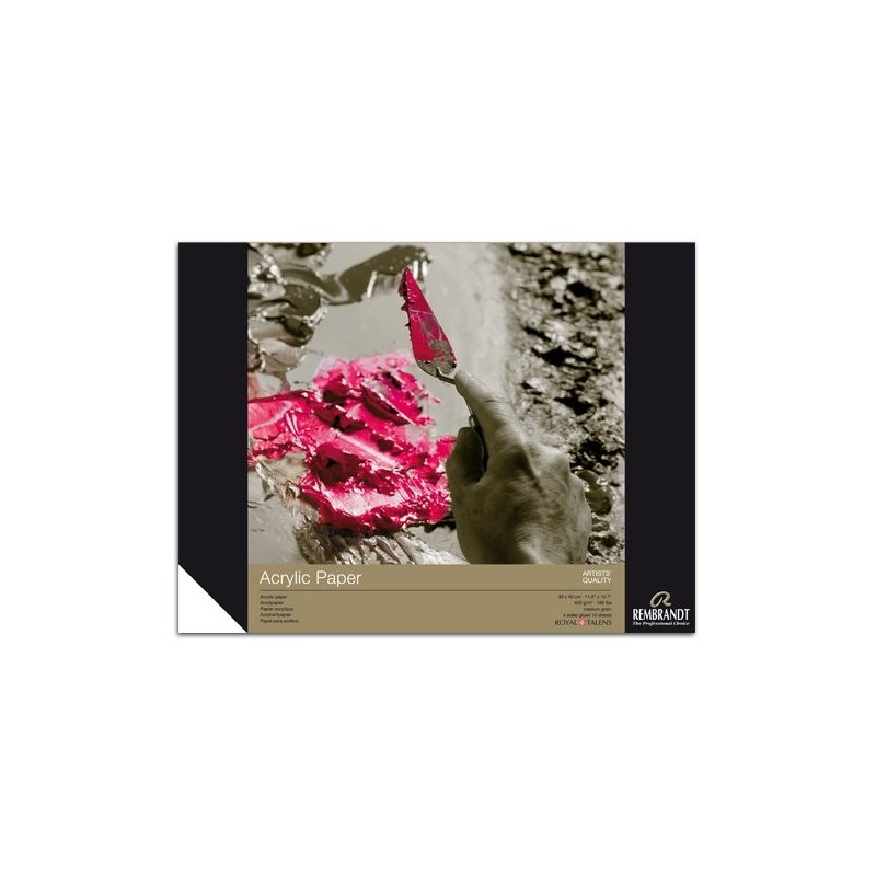 Material Bellas Artes – pintura-y-dibujo - Bloc Acrílico Rembrandt 400 gr, 30x40, 10 hojas, grano medio | totenart.com