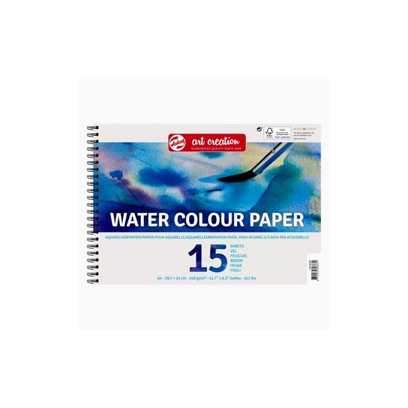 Material Bellas Artes – pintura-y-dibujo - Bloc Acuarela Art Creation 240 gr, 15 hojas (A4) | totenart.com