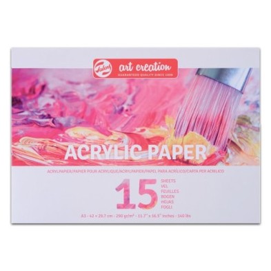 Material Bellas Artes – pintura-y-dibujo - Bloc Acrílico Art Creation 290 gr, 15 hojas (A4) | totenart.com