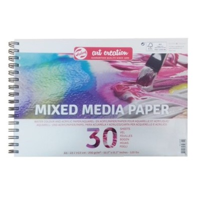 Material Bellas Artes – pintura-y-dibujo - Bloc Técnicas mixtas Art Creation 250 gr, 30 hojas (A3) | totenart.com