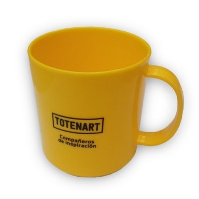 Material Bellas Artes - Pintura - Taza plastico amarilla Totenart | totenart.com