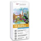 Material Bellas Artes-Dibujo-Rotulador Tombow, Set de 12 Colores Primarios