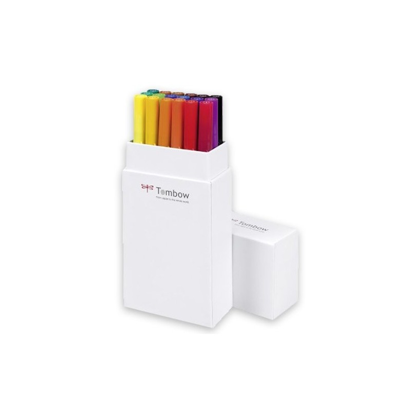 Material Bellas Artes-Dibujo-Rotulador Tombow, Set de 12 Colores Primarios