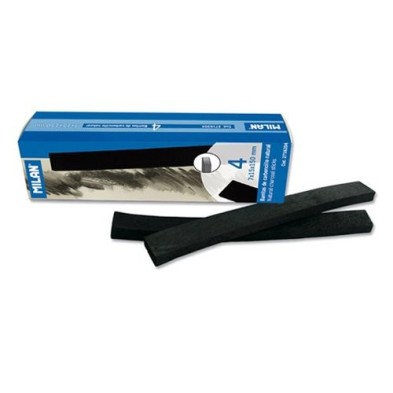 Material Bellas Artes - Pintura - Carboncillo natural Milan plano, 7x15 mm., Caja 4 uds. | totenart.com