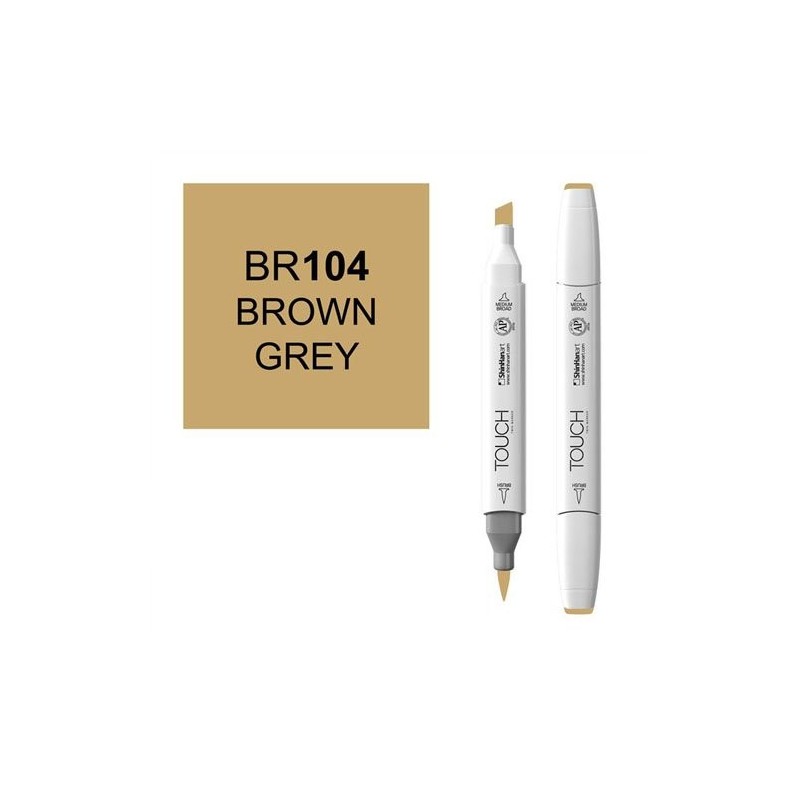 Material Bellas Artes - Pintura - Rotulador alcohol TOUCH TWIN Brown Grey  n. BR104 ** | totenart.com