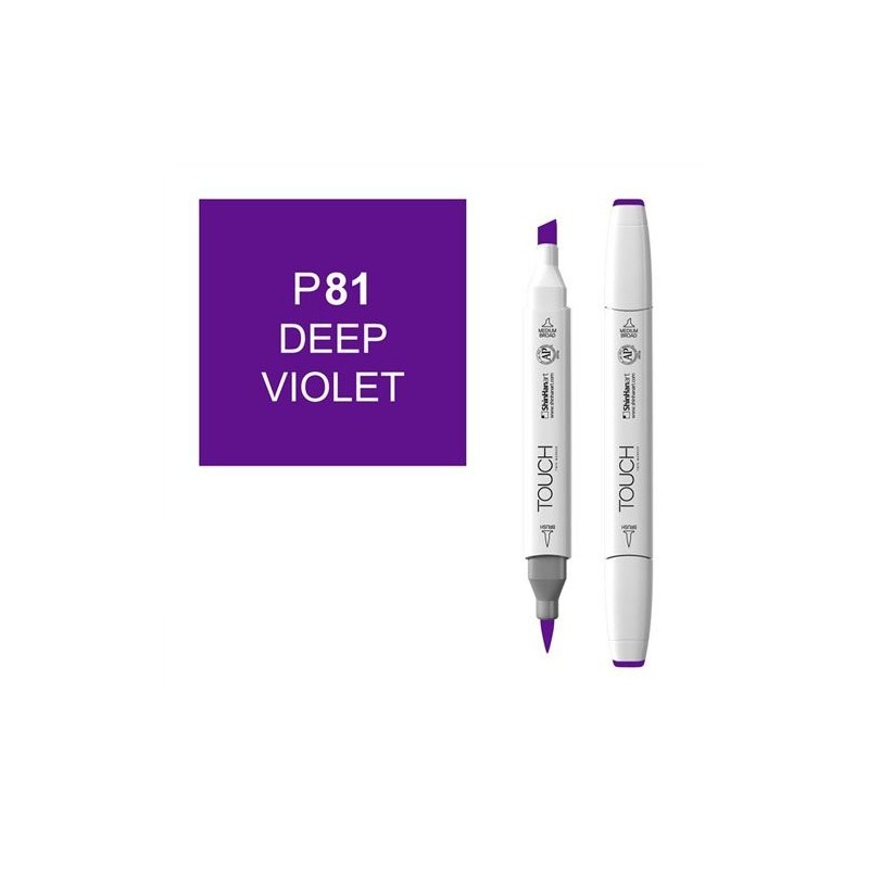 Material Bellas Artes - Pintura - Rotulador alcohol TOUCH TWIN Deep Violet n. P81 ** | totenart.com