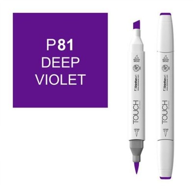 Material Bellas Artes - Pintura - Rotulador alcohol TOUCH TWIN Deep Violet n. P81 ** | totenart.com