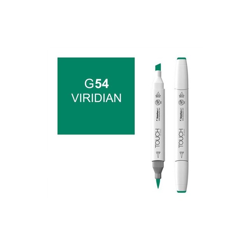 Material Bellas Artes - Pintura - Rotulador alcohol TOUCH TWIN Viridian n. G54 ** | totenart.com