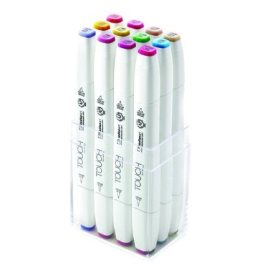Material Bellas Artes - Pintura - TOUCH TWIN 12 brush marker set colores pastel | totenart.com