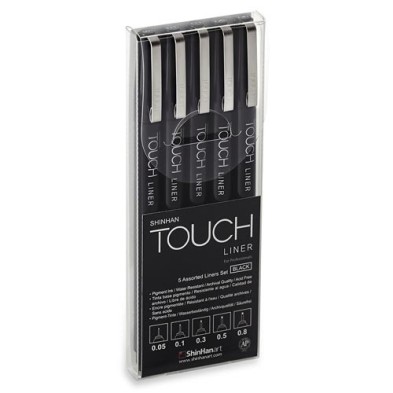 Material Bellas Artes - Pintura - TOUCH LINER set Black | totenart.com