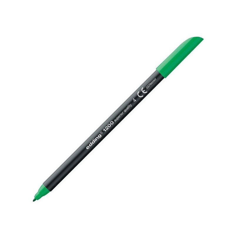 Material Bellas Artes - Pintura - Rotulador Edding 1200 Verde 04, punta fina 1 mm. | totenart.com