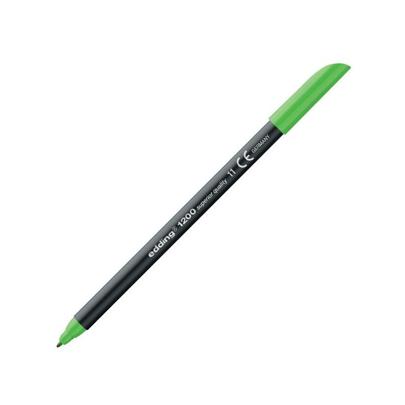 Material Bellas Artes - Pintura - Rotulador Edding 1200 Verde Claro 11, punta fina 1 mm. | totenart.com