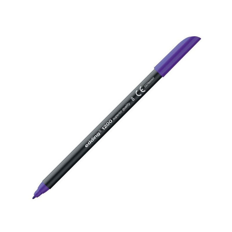 Material Bellas Artes - Pintura - Rotulador Edding 1200 Violeta 08, punta fina 1 mm. | totenart.com