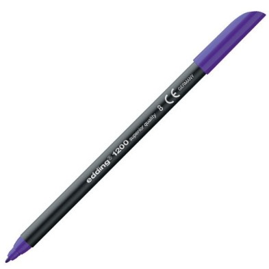 Material Bellas Artes - Pintura - Rotulador Edding 1200 Violeta 08, punta fina 1 mm. | totenart.com