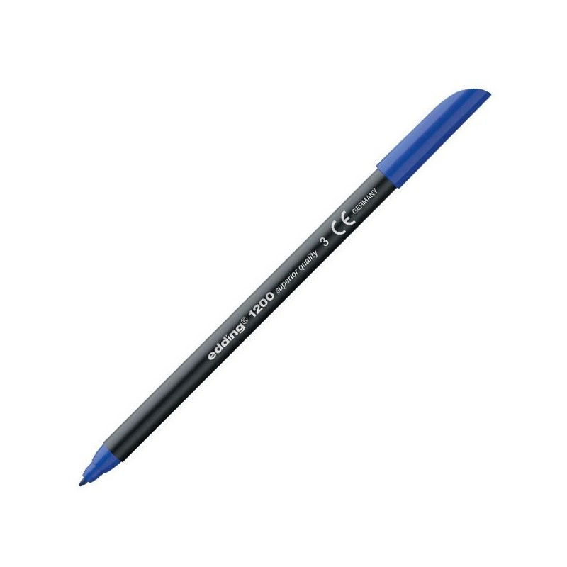 Material Bellas Artes - Pintura - Rotulador Edding 1200 Azul 03, punta fina 1 mm. | totenart.com