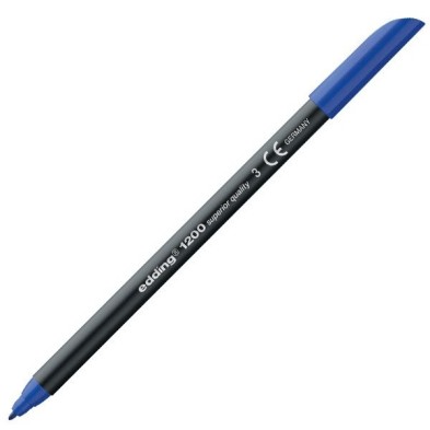 Material Bellas Artes - Pintura - Rotulador Edding 1200 Azul 03, punta fina 1 mm. | totenart.com