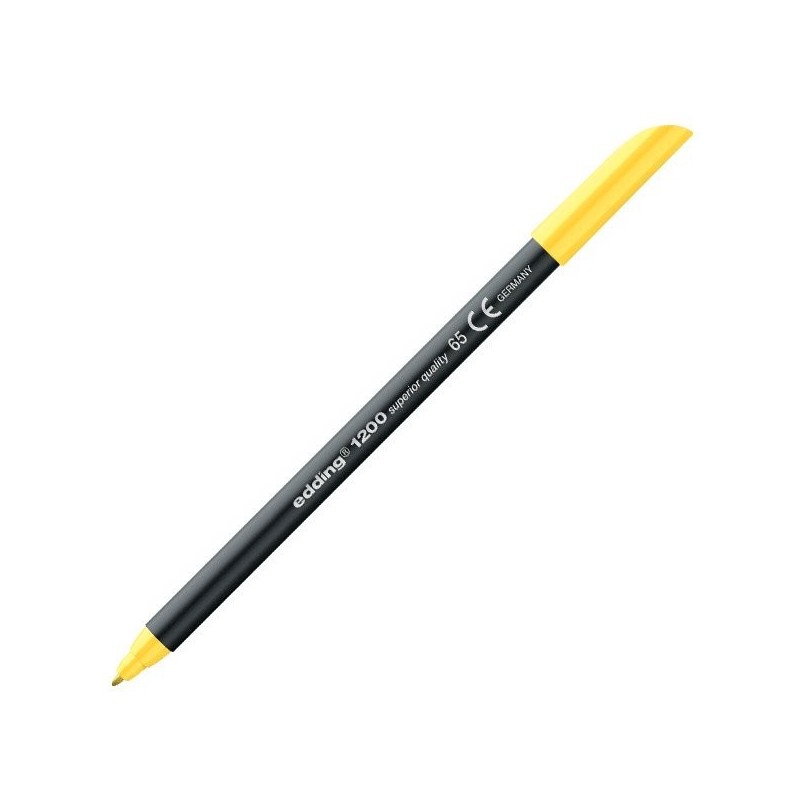 Material Bellas Artes - Pintura - Rotulador Edding 1200 Amarillo Neon 65, punta fina 1 mm. | totenart.com