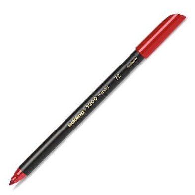 Material Bellas Artes - Pintura - Rotulador Edding 1200 Rojo Metálico 72, punta fina 1 mm. | totenart.com