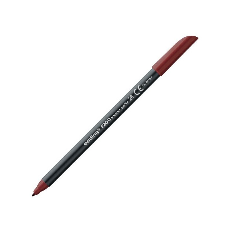 Material Bellas Artes - Pintura - Rotulador Edding 1200 Rojo Inglés  28, punta fina 1 mm. | totenart.com