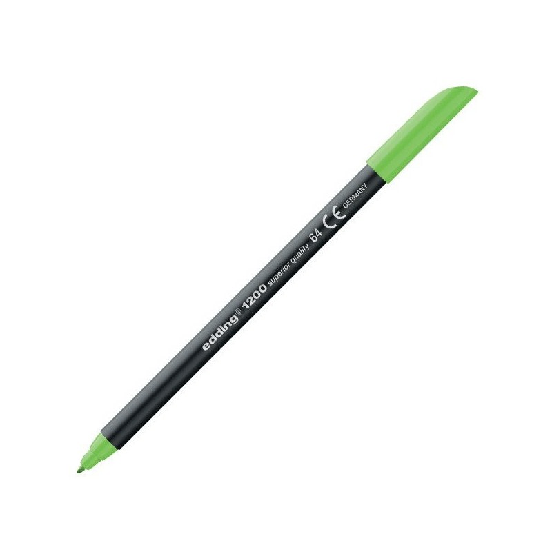 Material Bellas Artes - Pintura - Rotulador Edding 1200 Verde Neon 64, punta fina 1 mm. | totenart.com