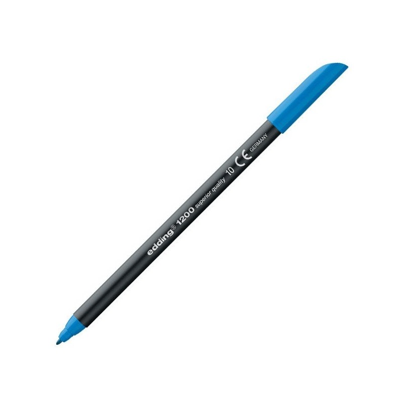Material Bellas Artes - Pintura - Rotulador Edding 1200 Azul Claro 10, punta fina 1 mm. | totenart.com