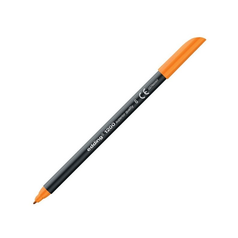 Material Bellas Artes - Pintura - Rotulador Edding 1200 Naranja 06, punta fina 1 mm. | totenart.com