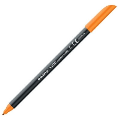Material Bellas Artes - Pintura - Rotulador Edding 1200 Naranja 06, punta fina 1 mm. | totenart.com