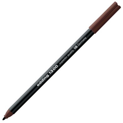 Material Bellas Artes - Pintura - Rotulador Edding 1300 Marrón Oscuro 17, punta fina 2 mm. | totenart.com