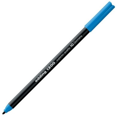 Material Bellas Artes - Pintura - Rotulador Edding 1300 Azul Claro 10, punta fina 2 mm. | totenart.com