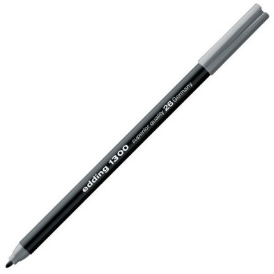 Material Bellas Artes - Pintura - Rotulador Edding 1300 Gris Plata 26, punta fina 2 mm. | totenart.com