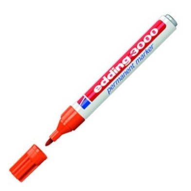 Material Bellas Artes - Pintura - Rotulador Permanente Edding 3000 Naranja 06, punta 1.5-3 mm. | totenart.com