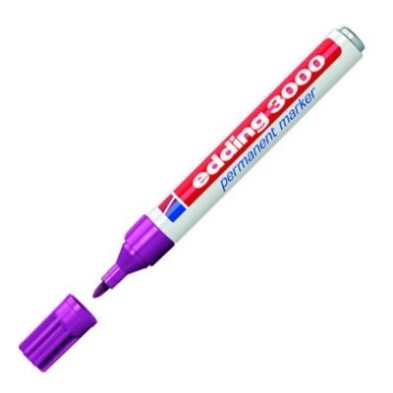 Material Bellas Artes - Pintura - Rotulador Permanente Edding 3000 Magenta 20, punta 1.5-3 mm. | totenart.com